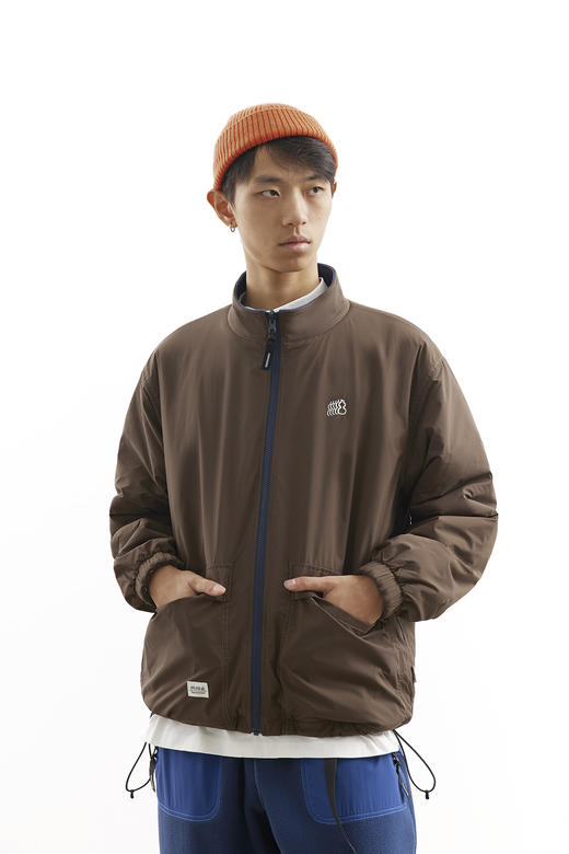 吃茶去chichaqu25秋冬户外抓绒双面外套山系保暖加厚摇粒绒夹克 商品图3