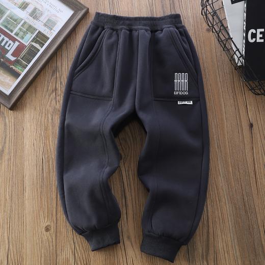 110-170冬款加厚北极绒刺绣运动裤 尺码 商品图2