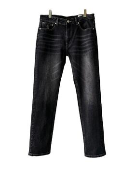 男款微弹小直筒牛仔裤长裤he006