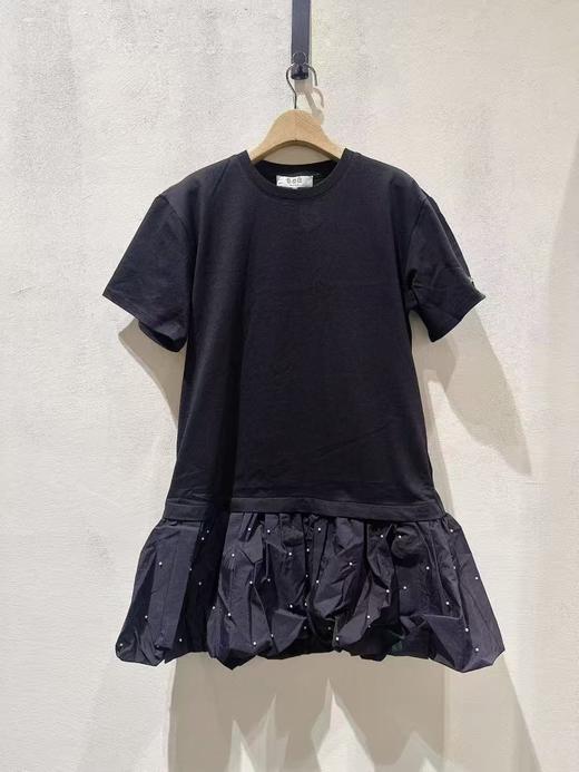 女款拼接短袖连衣裙he 商品图0