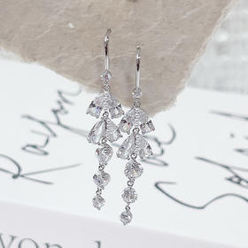 超闪仿锆石流苏耳环轻奢精致小众独特气质耳钉耳钩-纪念日百货门店同款167796389