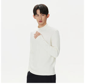 可隆户外休闲衣冬户外男女半高领内搭仿羊绒长袖T恤