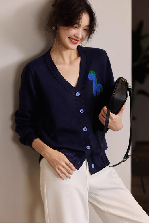 有趣小马儿pony仔羊毛针织混纺开衫 商品图2