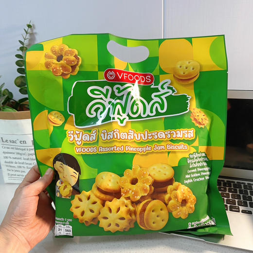 VFOODSINDY什锦菠萝果酱饼干200g 商品图1