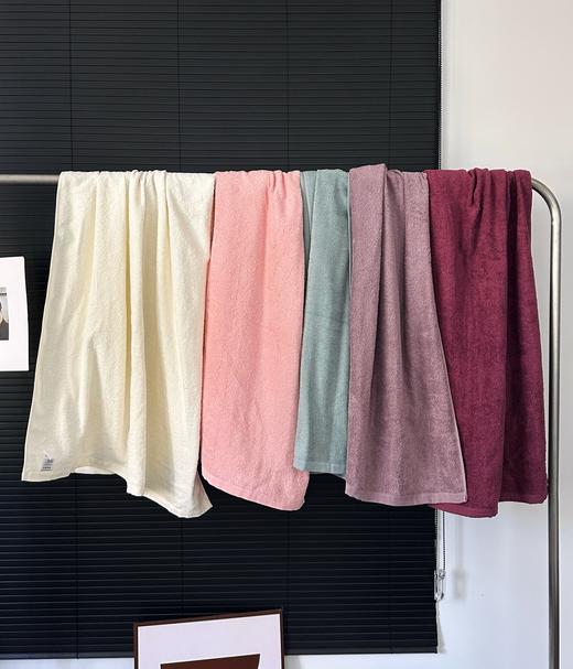 无&印良品全棉素色柔软不掉毛女浴巾 商品图3