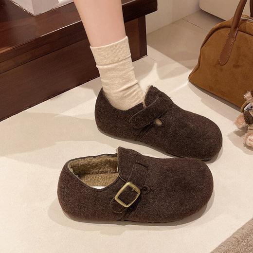 【YW】无忧购加绒女一脚蹬平底软底保暖休闲勃肯鞋667（截单后3-5天发货) 商品图2