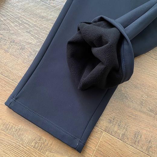 可隆加绒户外软壳裤男款防泼水透湿抗菌防晒火山岩直筒长裤 商品图3