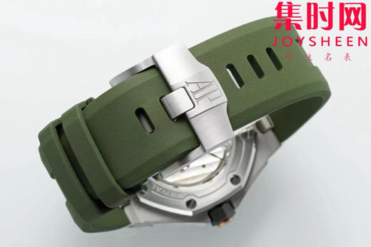 全新升级V2版本 震撼发布 AP爱彼 IPF皇家橡树离岸型系列 快拆功能潜水表—皇家橡树15720ST 牛油果绿 男士腕表 商品图8