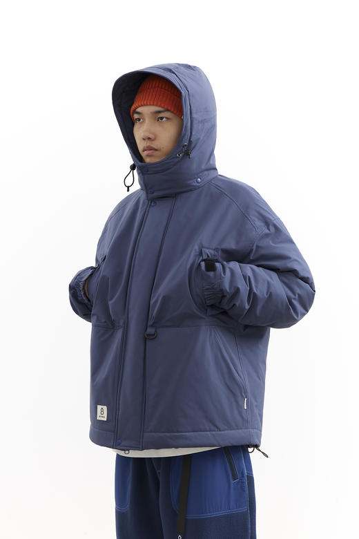 吃茶去chichaqu25秋冬3M新雪丽棉服可拆帽户外保暖防寒冬季加厚 商品图3