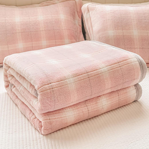 【YW】无忧购冬季法兰绒毛毯双面加厚毯子a类盖毯三件套（截单后3-5天发货) 商品图13