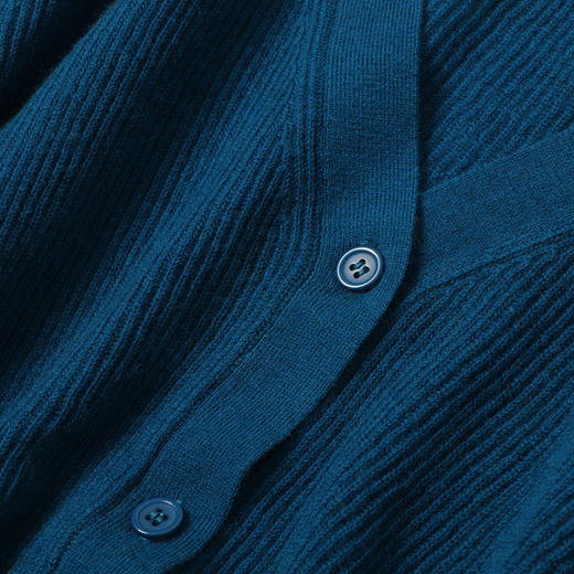 48支精纺羊毛螺纹V领针织开衫均码 商品图8