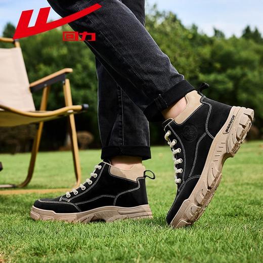 回力男鞋马丁靴2025秋季高帮工装鞋男士复古潮流户外休闲鞋子男款 商品图8