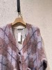 特价 女款菱格针织开衫毛衣zi001 商品缩略图2