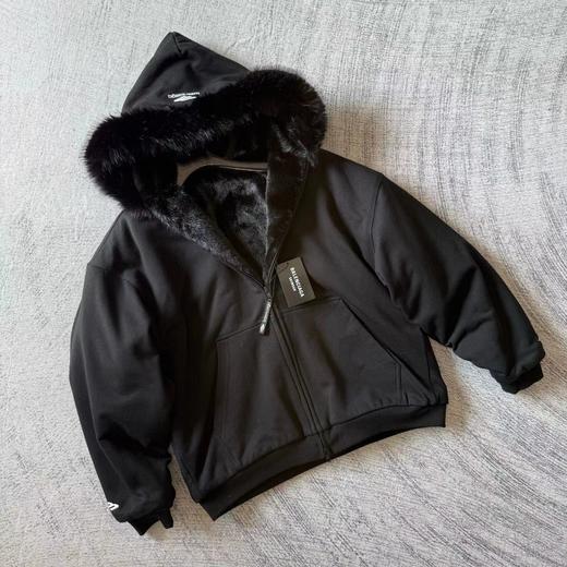 D112909冬季SKIWEAR系列 长袖拉链毛领连帽衫卫衣女款 商品图1