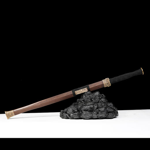 定胜汉剑 大汉剑花纹钢硬剑一体刀剑龙泉沈广隆宝剑 未开刃 商品图5