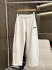 D112915内里绒面logo刺绣秋冬加绒弯刀裤 商品缩略图2