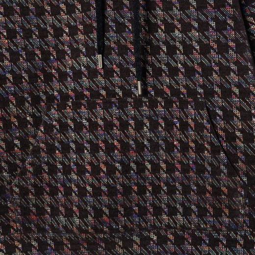 WY1459SDSA男士秋冬新款痞帅男装韩版撞色彩色针织刺绣抽绳连帽卫衣百搭 商品图3