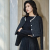 奢姿大码女装2025冬季减龄钉珠织带拼接小香风时尚气质名媛外套9954353796 商品缩略图2