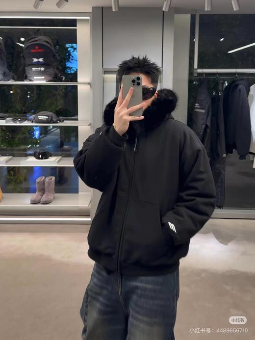 D112909冬季SKIWEAR系列 长袖拉链毛领连帽衫卫衣女款 商品图12