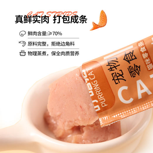 呼噜猫功能性猫条15g*5支装 鲜肉补水湿粮零食条 不吃包退 商品图2