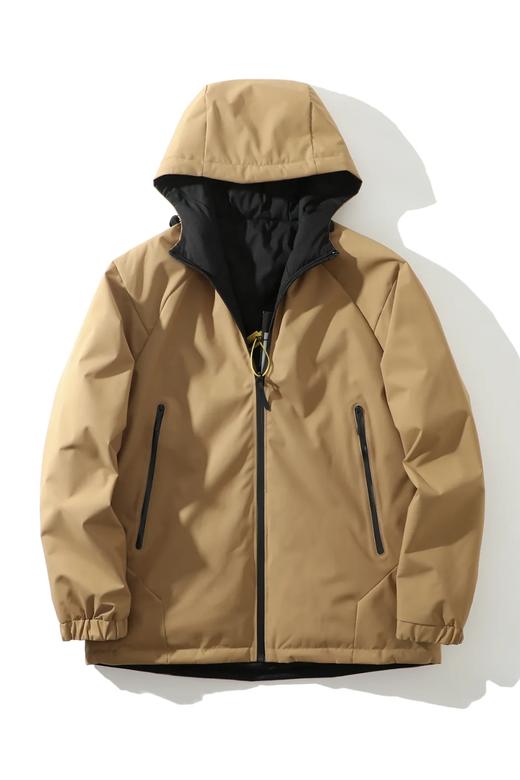 户外潮款|机能美学】双面时髦！三色款！秋冬新款防风保暖90白鸭绒连帽羽绒服 商品图2