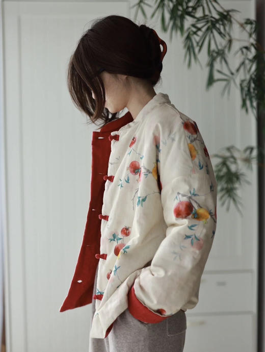 加厚双面穿雅致花色国风棉服 商品图0