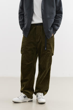 吃茶去chichaqu25大口袋重磅灯芯绒长裤宽松工装休闲山系百搭