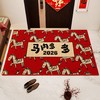 【新年入户地垫】喜庆进门圈绒地垫 防滑耐脏家用门口脚垫可裁剪  商品缩略图2