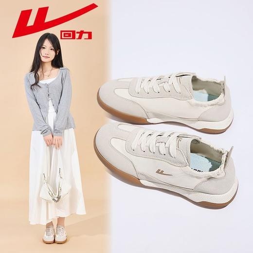 回力女鞋德训鞋女2025秋冬款芭蕾帆布鞋休闲透气百搭洋气板鞋子女 商品图9