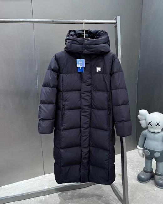 D112914长款连帽羽绒服冬季新款潮牌情侣款男女同款羽绒外套 商品图7