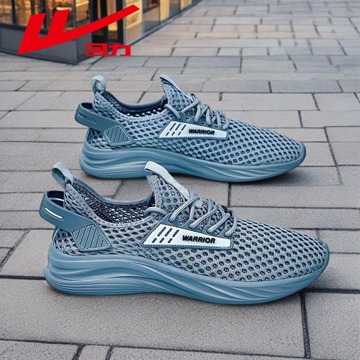 回力夏季镂空网面鞋男款大网孔透气轻便跑步鞋薄款休闲运动鞋子男 商品图5