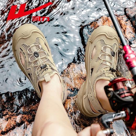 回力凉鞋男款2025新款夏季洞洞透气运动休闲鞋户外钓鱼沙滩溯溪鞋 商品图3