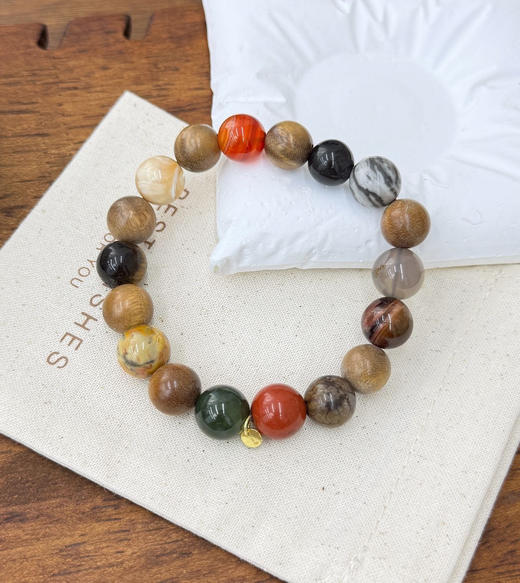 子休沉香阴阳平衡刚柔并济多宝手串 商品图8