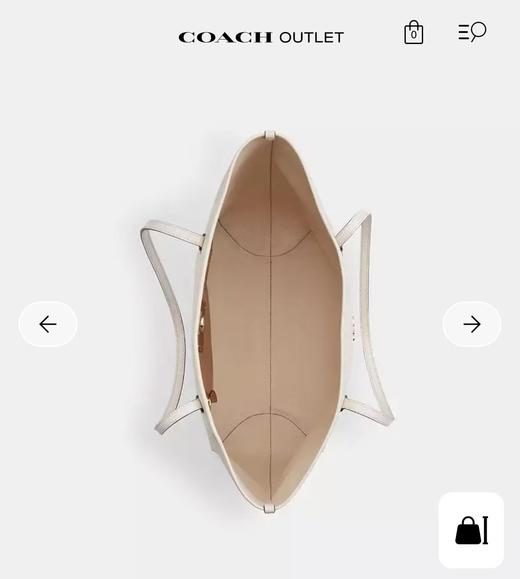 Coach托特敞口磁吸扣，尺寸约33*29厘米 商品图1