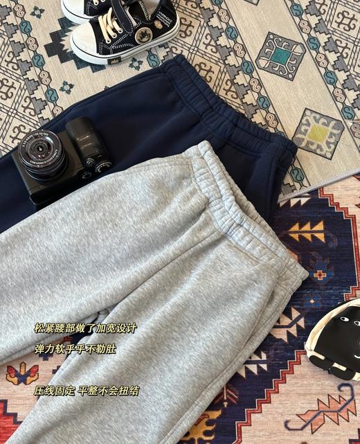 素*同款  亲子款休闲加绒卫裤 商品图13