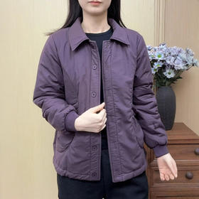 加绒加棉妈妈棉衣百搭宽松秋冬新款棉服加绒中年上衣保暖休闲棉袄
