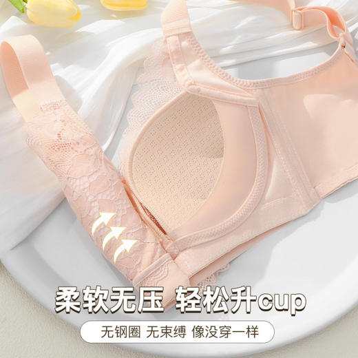 凝露秋霞 文胸(VIP)【小胸聚拢显大不空杯】性感蕾丝收副乳调整型内衣 商品图5