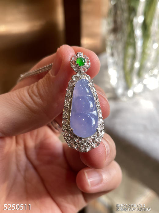 5250511，紫罗兰福豆吊坠。具体价格微信咨询 商品图0