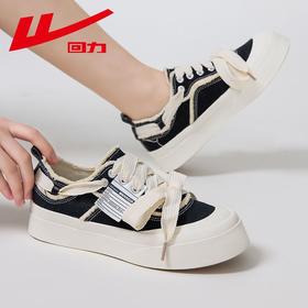 回力帆布鞋女鞋2025秋季潮流ins百搭爆款厚底休闲运动板鞋子女款