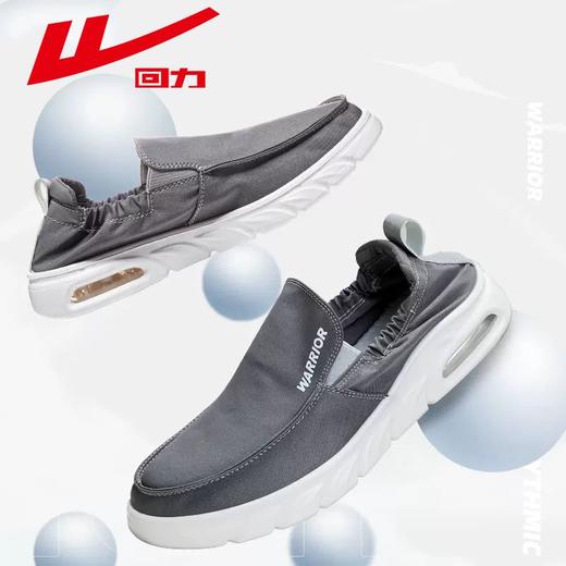 回力男鞋帆布鞋男2025新款ins百搭休闲软底一脚蹬懒人鞋子男款 商品图2