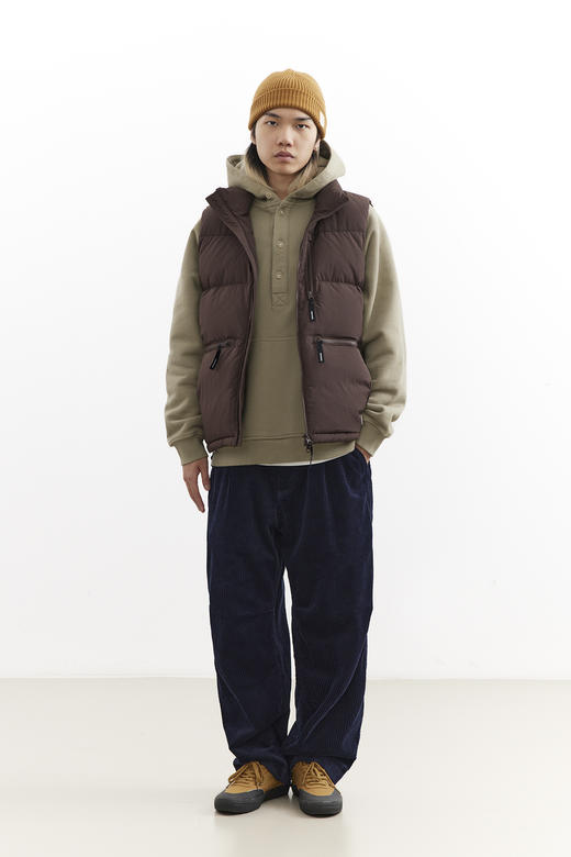 吃茶去chichaqu25重磅粗坑灯芯绒锥形单褶长裤宽松复古百搭 商品图2