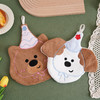 【细选面料柔软蓬松触感❗️编织工艺紧密织造】可爱动物擦手巾卡通加厚吸水小毛巾厨房抹布儿童擦手帕。ja 商品缩略图0
