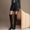 「自」全新升级【铂金会员146/天猫189/差价43】(10326)洛诗琳百搭通勤毛呢A字短裤2025秋冬高腰显瘦小香风阔腿裤 商品缩略图2