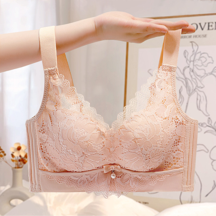 凝露秋霞 文胸(VIP)【小胸聚拢显大不空杯】性感蕾丝收副乳调整型内衣