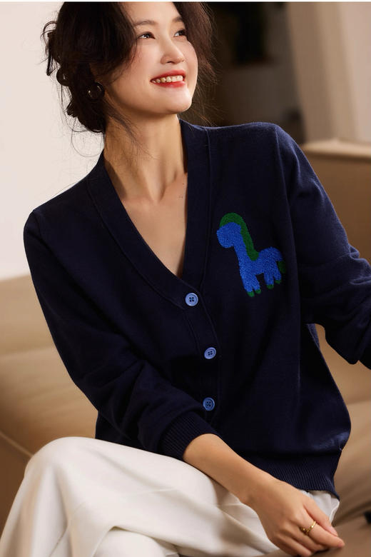 有趣小马儿pony仔羊毛针织混纺开衫 商品图3