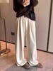 D112901简约慵懒风一粒扣松紧腰宽松阔腿裤 商品缩略图13