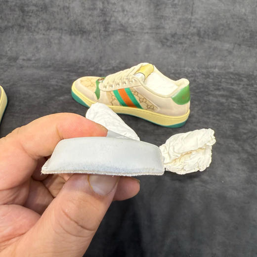 贸易公司渠道，G家 Screener 脏脏鞋，皮革 GG 珐琅 做旧款，客供皮料，乳胶垫 真皮贴片鞋垫，收到货随意比对！
尺码：35～46 商品图7