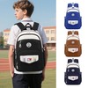 新款中大学生书包三到九年级双肩包减负护脊男女轻便防水尼龙背包 商品缩略图1