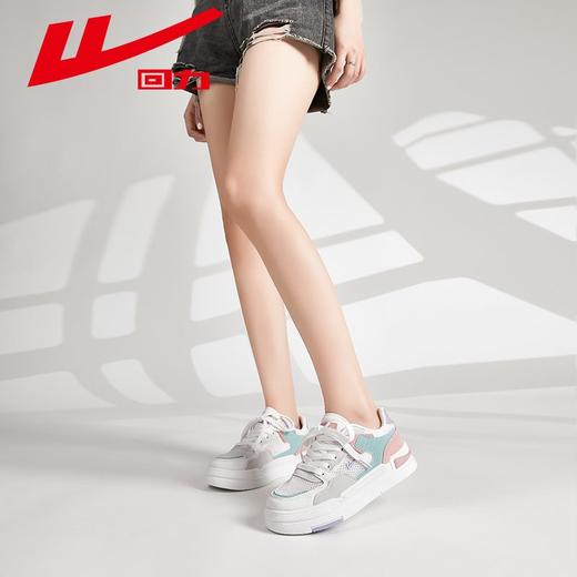 回力小白鞋女2025秋季网面透气女鞋ins百搭厚底休闲运动板鞋子女 商品图9