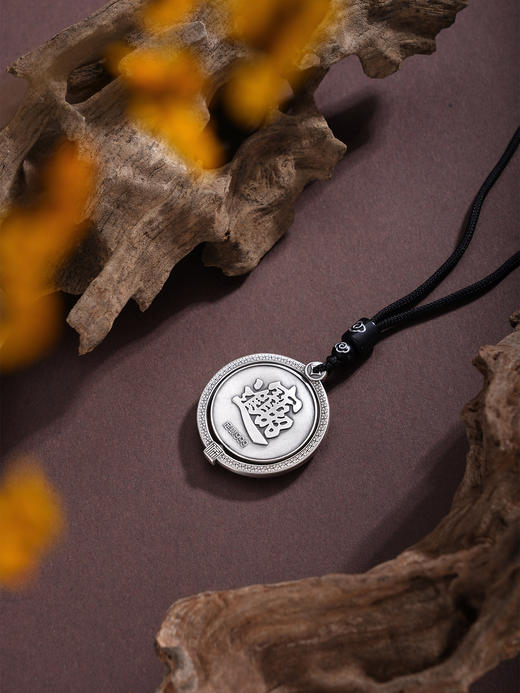 子佩集【聚财转运】银S999套链【BX0280963】招财进宝可转动原创作品仿古项链2511 商品图2